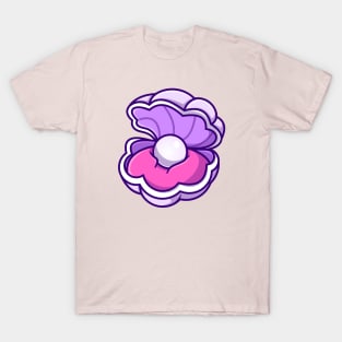 Cute Pearl Shell Cartoon T-Shirt